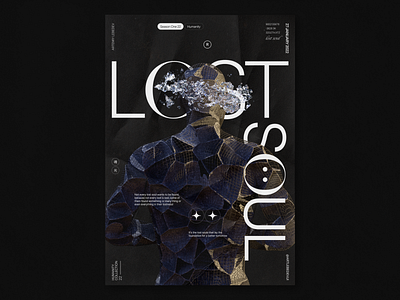 Lost, Poster/Editorial Design 3d 3d graphics art design design ui editorial figma graphic design motion design motion graphics nft nft community nfts poster poster design typography ui uidesign uiux webdesign