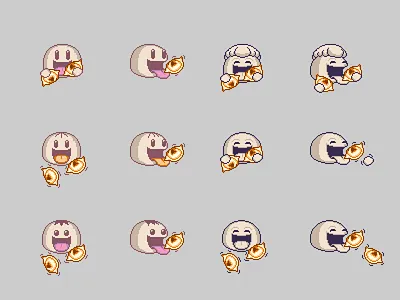 Supertons logo 16bit cuisine development food icon icon design illustration logo logodesign pacman pixel art pixelart wip wonton