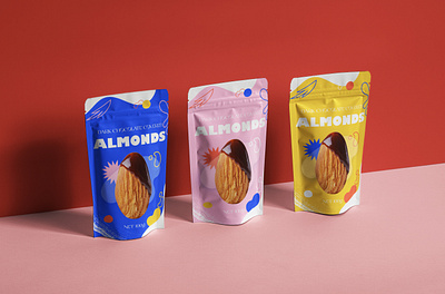 Packaging Design | Pouch Packaging for Almonds graphic design packaging design packaging design for food