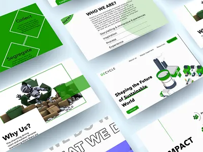 Waste Management Website Mockup branding creative creativemockup design eco ecofriendly graphic design illustration iota logo management mockup ui uiux waste website websitedesign
