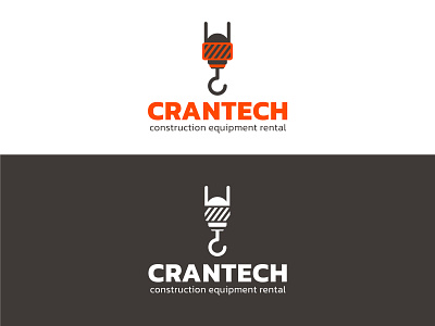 Logo for a construction company special equipment. branding crane design graphic design logo vector