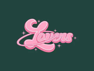 LOVERS LOGO appareldesign brand identity branding designapparel designclothing y2k