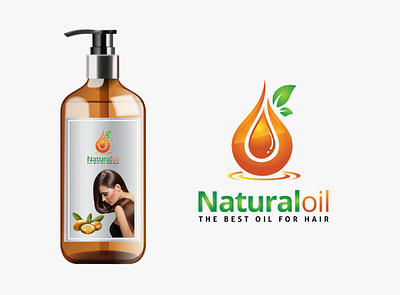 Natural Oil Branding branding business logo design ideas designers fiverr freelancer freelancer graphic graphic design hair oil hair oil logo illustration logo logo designer logo designing logo desing product logo design