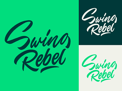 Swing Rebel - Lettering Logo sketches for Clothing Brand branding calligraphy clothing design fashion font free hand lettering identity lettering logo logotype mark packaging script sketches streetwear type typo typography