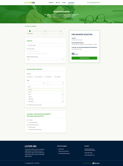 Leads generation web app figma uiux web app web design