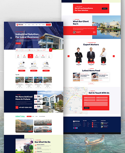 Real Estate Web site design graphic design landing page ui ux website