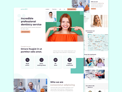 Patient 21 - Website adobe xd app branding design design system figma landing page responsive design ui ux web design website