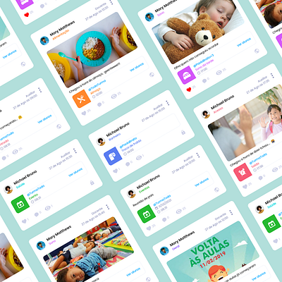 UI components android app clean design figma ios kids media nft school social social media teacher ui ux