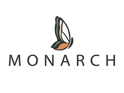 Monarch Health + Wellness Logo branding butterfly butterfly logo functional medicine illustrator logo