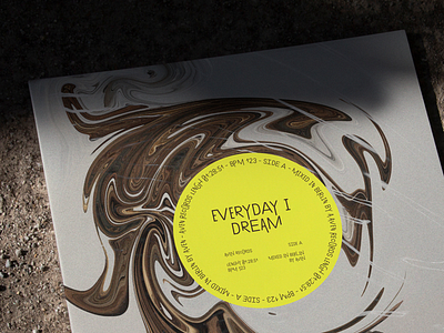 Everyday I Dream - Cover Art design minimal ty typography