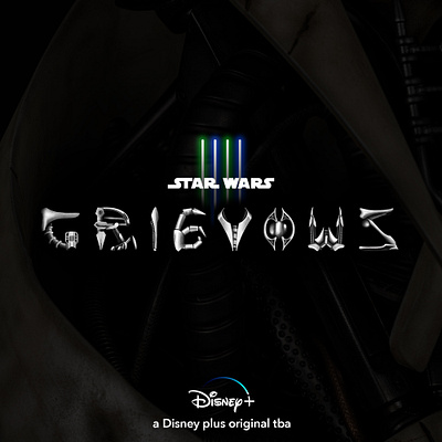 GRIEVOUS custom type 3d cool custom custom type design drawing enemy grievous illustration lightsaber sith star wars type type design