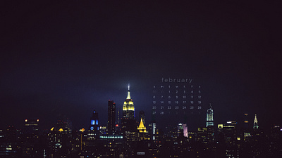 February 2022 4k calendar download manhattan nyc photography wallpaper