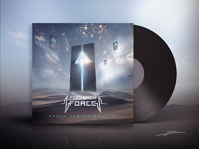 Feedback Force - CD Cover album artwork album cover art artwork branding cd cover collage concept art design illustration landing page layout logo photoshop ui ux web design website