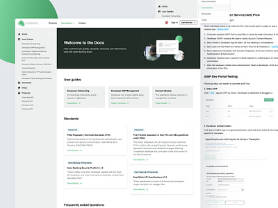 Developer Documentation Website dashboard design dev dev portal developer developer portal doc docs docu documentation notes product quick guides ui ux website