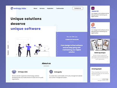 Entropylabs - website and branding ( logo included ) animation branding colors design graphic design icon illustration logo typography ui ux vector