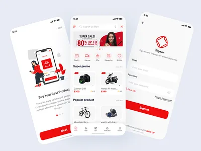 E- Commerce App UI Design app card e commerce app ui design e commerce eccomerce market marketplace mobile mobile app onboarding online store shop shopify shopping splash screen startup store ui