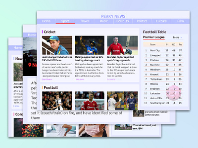 News Portal beginner design figma news pc ui ux