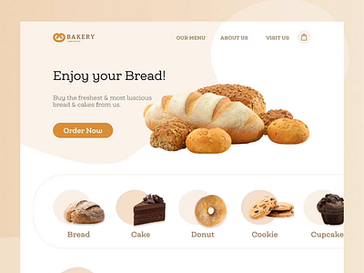 Online Bakery Website adobexd behance dailyui design dexignstudio dribbblers e commerce figma graphic design graphicdesignui motion graphics onlinebakery onlineshop ui uidesign userexperience userinterface ux