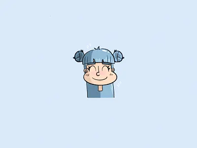 space buns cute illustration procreate space buns