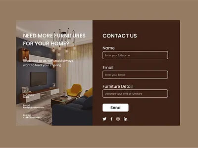 Contact Us Page contactus productdesign uiux