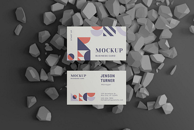 Fashionable Business Card Template 3d brand identity brand stationery branding stationery business business card business cards card clean corporate design fashion graphic design identity mockup presentation stationery template texture visual identity