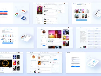 Raters case design figma movies social network ui