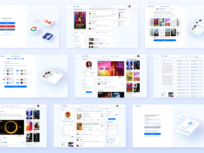Raters case design figma movies social network ui