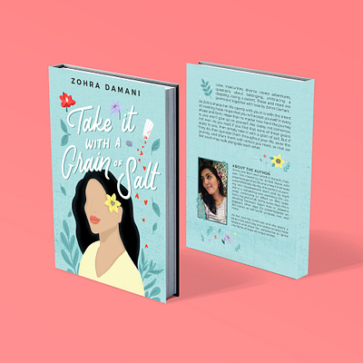 Book Cover Design & Illustration - Take it with a Grain of Salt book cover book cover design hand lettering illustration lettering self published authors typography