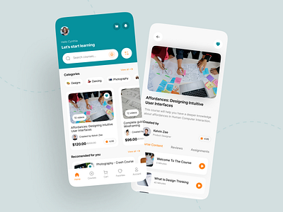 Course App appdesign colors courseapp design designer figma mobiledesign online productdesign programming ui uiuxdesign