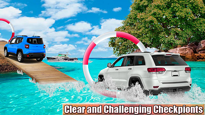 Beach Water Car is made for my clients android game app branding design graphic design illustration logo typography ui ux vector