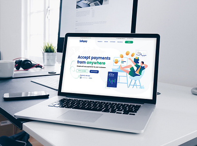 SafePay Website Concept design illustration payment website safepay ui uiux website website design