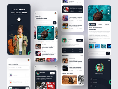 Newsfeed Mobile App (Light Version) agency articles business current news design figma medium mobile app modern news news agency news app newsfeed product design tech news trending news ui uinewspaper website website design