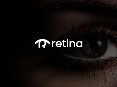 Retina logo branding care custom logo eye focus icon identity logo logo mark mark r logo retina