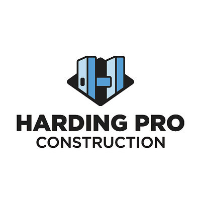 Logo: Harding Pro Construction branding builder building construction custom home constrcustion home builder ladder logo vector