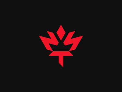 Maple Leaf Logo branding canada crown dance letters logomark maple leaf n s t