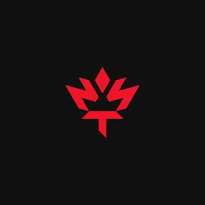 Maple Leaf Logo branding canada crown dance letters logomark maple leaf n s t