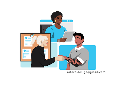 Slack Personas HR artist best brand branding character design diverse drawing equality folks freelance gender graphic illustration illustrator library minority people sketch vector