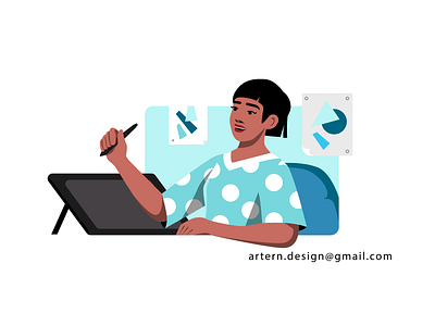 @Slack Collaboration artist branding character design diverse equality gender girl graphic graphic design illustration illustrator minority sketch vector woman