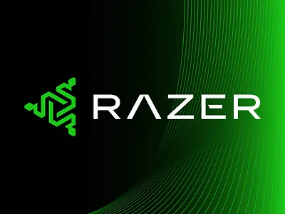 Razer logo branding computer design digital esport game gamer gaming logo pc razer
