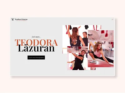 Teodora Lazuran_ Dancer- UX/UI Concept dancedr fitness graphic design interface design sports web web design web development website wordpress