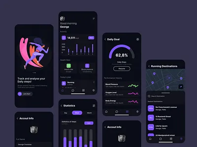 Activity Tracker App adobe xd design figma mobile ui ui design ux ux design