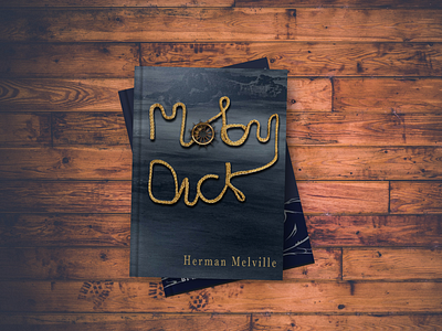 Material Book Design (Moby Dick) book book cover byu cover design design graphic design typography