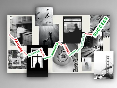 Failure & Success Scrapbook Graphic Design artistic dark aesthetic failure and success failure graphic design graphic design journey journey design life journey life path scrapbook scrapbook graphic design success design typography typography design