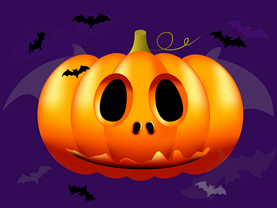halloween 31october ai art autumn boo graphic design halloween halloweenparty illustration party postcard pumpkin art scared vector