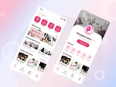 Beauty & SPA app branding design icon logo ui ux