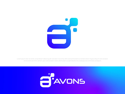 Avons Tech 3d a app logo brand identity branding business logo design gradient logo graphic design illustration lettermark logo design logo mark modern logo software logo startup logo tech logo technology ui vector