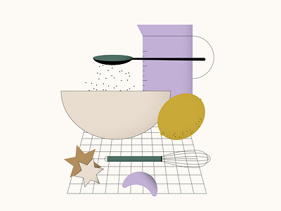 Cookie recipe abstract adobe branding design food food illustration geometric graphic design illustration texture vectorillustration