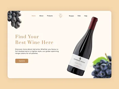 Daily UI 27: Wine vending website home page ui ux website