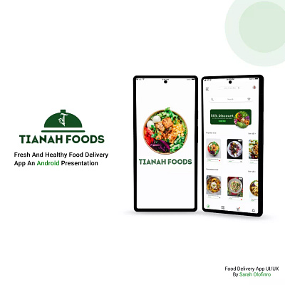 Tianah Foods- Food delivery app app design icon illustration typography ui ux