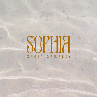 Sophia | Magic Jewelry beige branding color design graphic design jewelry logo